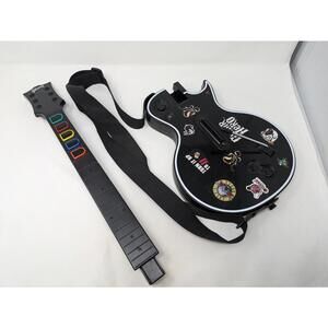 Guitar Hero Les Paul Gibson Wireless PS3 Sony Playstation 3 With Strap No Dongle